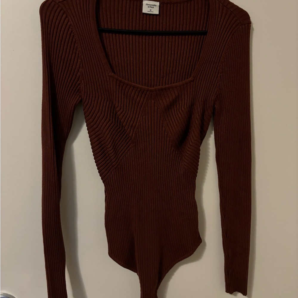 Abercrombie and Fitch maroon bodysuit
